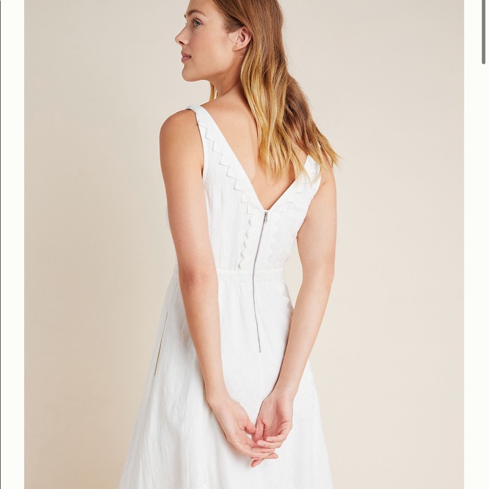 Anthropologie Brighton Dress in White